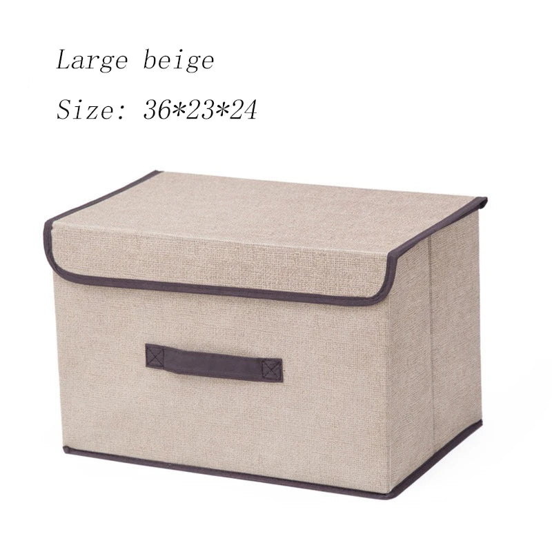 1-2Pcs Clothing Storage and Organization Sundries Organizer for Underwear Dustproof Non-woven Multi-function Foldable Box Home