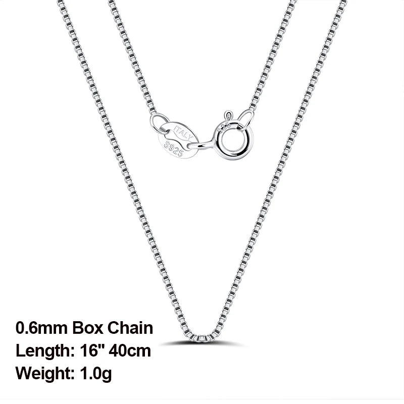 Rinntin 925 Sterling Silver Italian Handmade 1.2mm Chopin Chain Necklace for Women Fashion Simple Basic Neck Chain Jewelry SC53