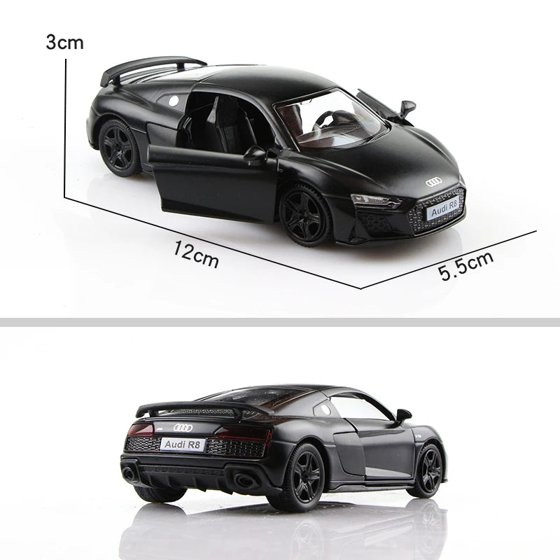 5 Inch Matte Black Car Simulation Diecasts & Toy Vehicles T1 Bus G63 Mustang F150 GTR Supra 1:36 Alloy Model Gifts For Children