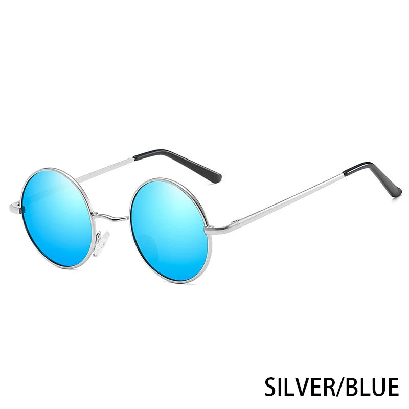 RUOBO Retro Polarized Round Metal Frame Sunglasses Eyewear For Men and Women Driving Fishing Brand Designer Sun Glasses UV400