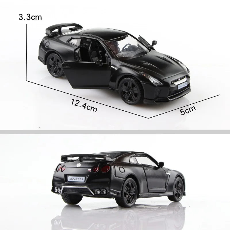 5 Inch Matte Black Car Simulation Diecasts & Toy Vehicles T1 Bus G63 Mustang F150 GTR Supra 1:36 Alloy Model Gifts For Children