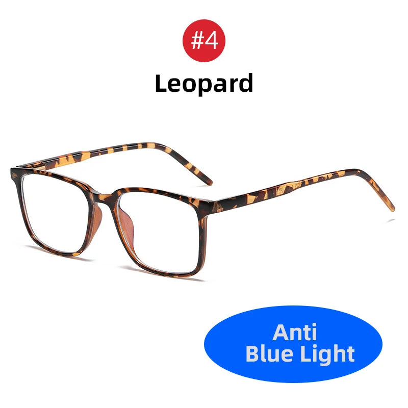 2025 Trending Blue Light Blocking Men's Glasses Gaming TR90 Matte Black Anti Ray Eyeglasses Computer Transparent Fashion Eyewear