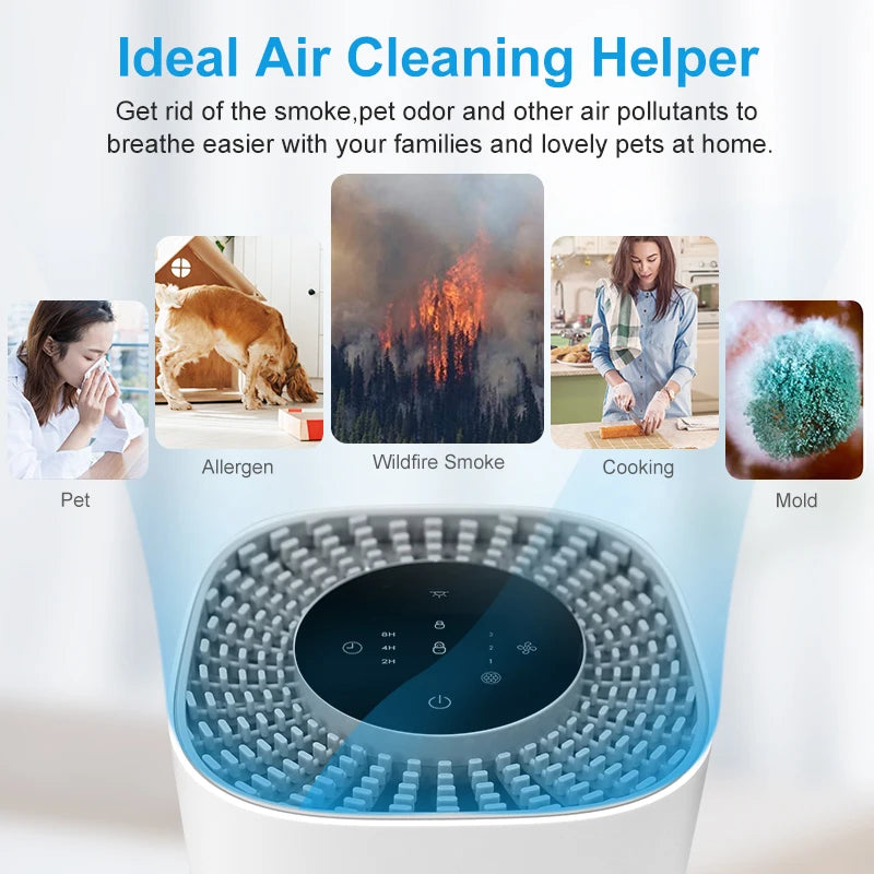 Aromabox  22901 Air Purifier with HEPA Filter Household Air Freshener Cleaner with Fragrance Sponge for Smoke Pet Odor Dust