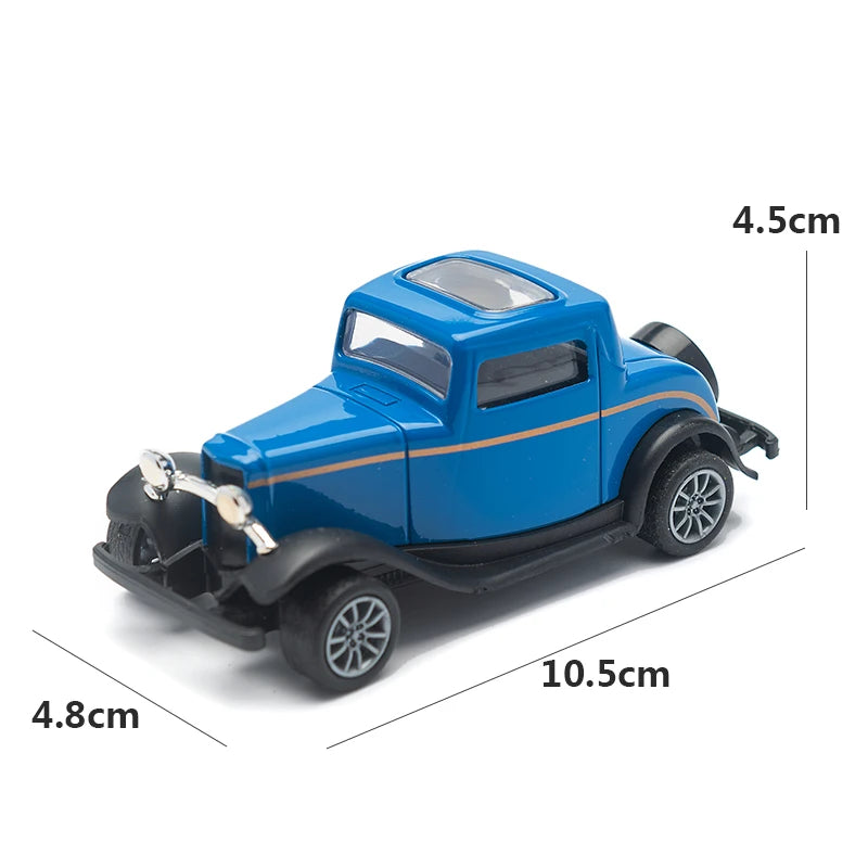 1:43 Alloy Vintage Diecast Car Model Car Classic Cadillacs V8 Pull Back Car Model Miniature Vehicle Replica Gift For Kids Adults