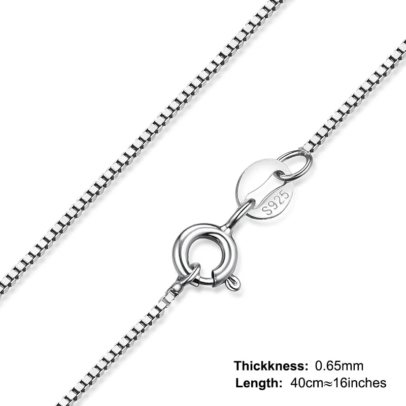 JewelryPalace Genuine 100% 925 Sterling Silver Necklace Ingot Twisted Trace Belcher Snake Bar Singapore Box Chain Necklace Women