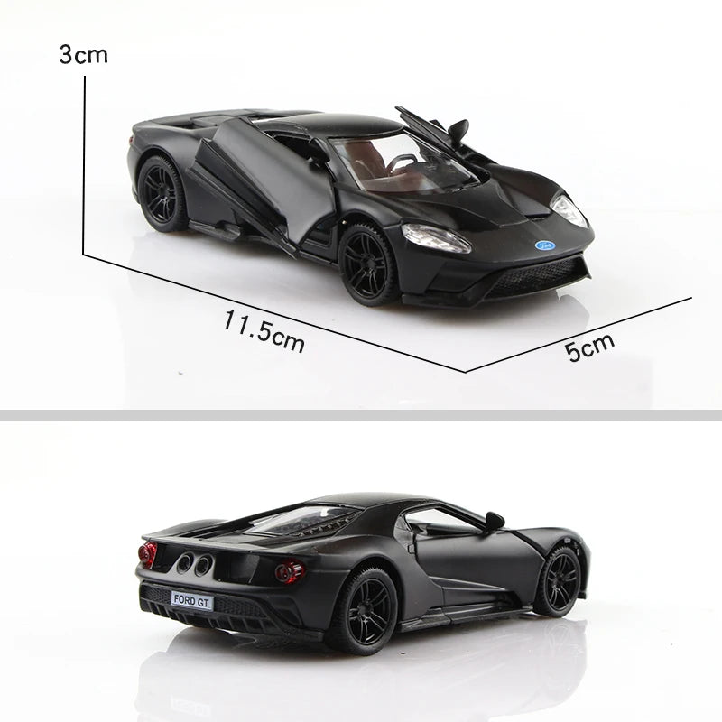 5 Inch Matte Black Car Simulation Diecasts & Toy Vehicles T1 Bus G63 Mustang F150 GTR Supra 1:36 Alloy Model Gifts For Children