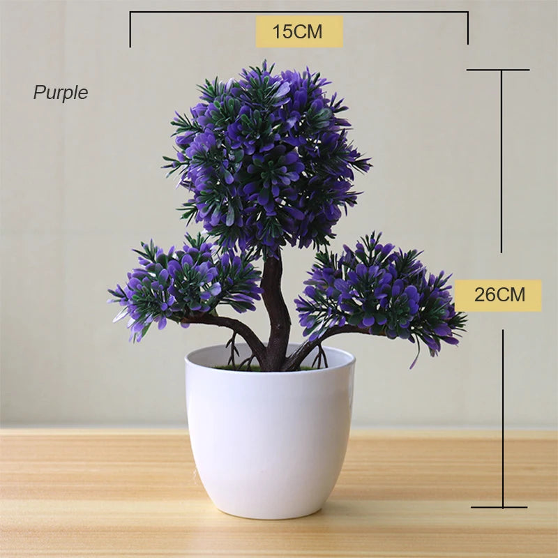 Artificial Plant Tree Window Sill Office Table Desktop Decoration Plastic Garden Fake Plant Potted Home Decor Potted Ornaments