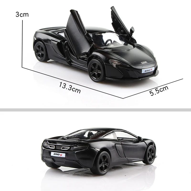 5 Inch Matte Black Car Simulation Diecasts & Toy Vehicles T1 Bus G63 Mustang F150 GTR Supra 1:36 Alloy Model Gifts For Children