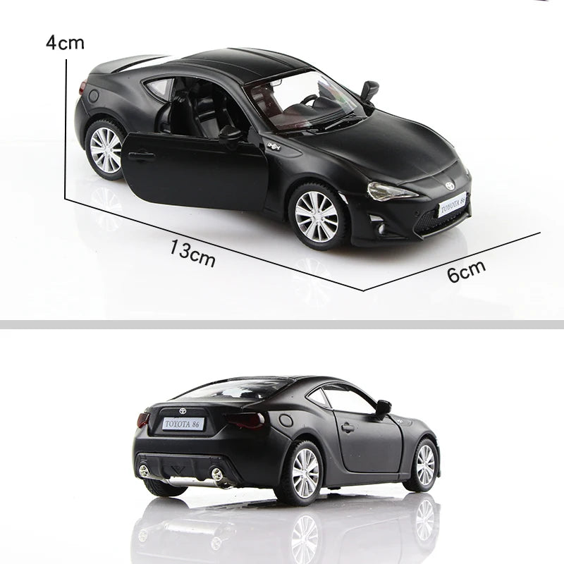 5 Inch Matte Black Car Simulation Diecasts & Toy Vehicles T1 Bus G63 Mustang F150 GTR Supra 1:36 Alloy Model Gifts For Children