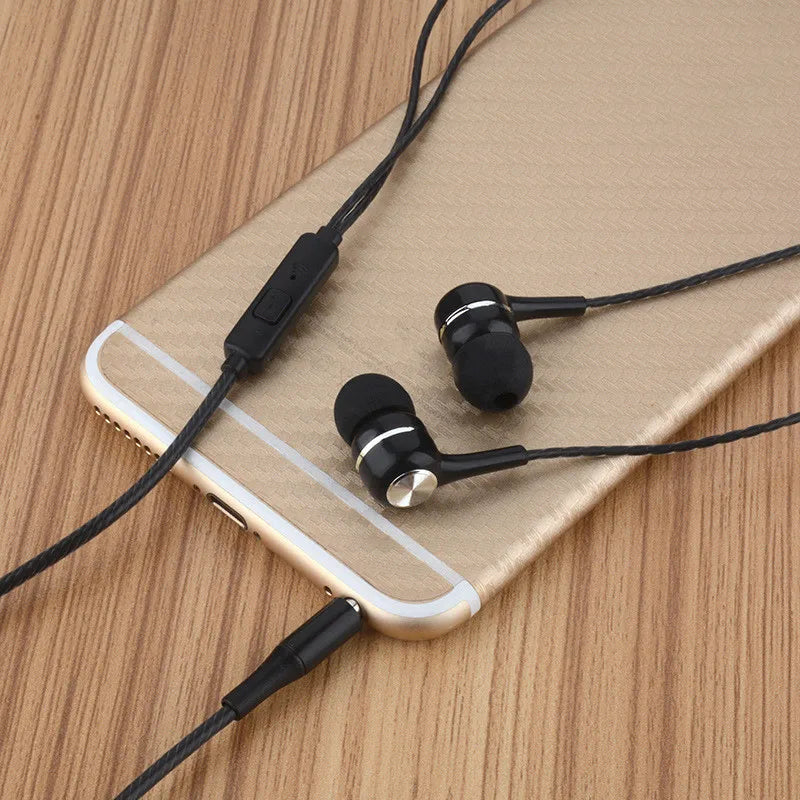 2024 New 3.5mm Wired In-earSuper Bass Crack Colorful Headset Earbud with Microphone Hands Free Sport Earphone For Android iPhone