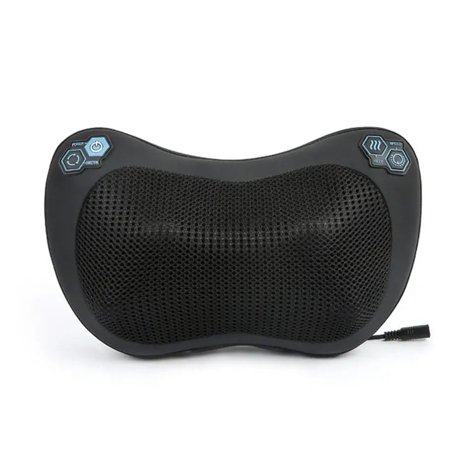 Neck massager kneading massage hot compress back and waist in-vehicle home small Cervical spine massage pillow