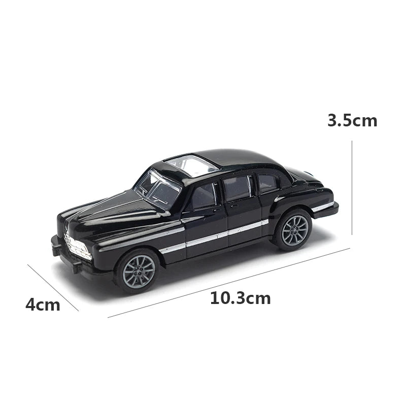 1:43 Alloy Vintage Diecast Car Model Car Classic Cadillacs V8 Pull Back Car Model Miniature Vehicle Replica Gift For Kids Adults