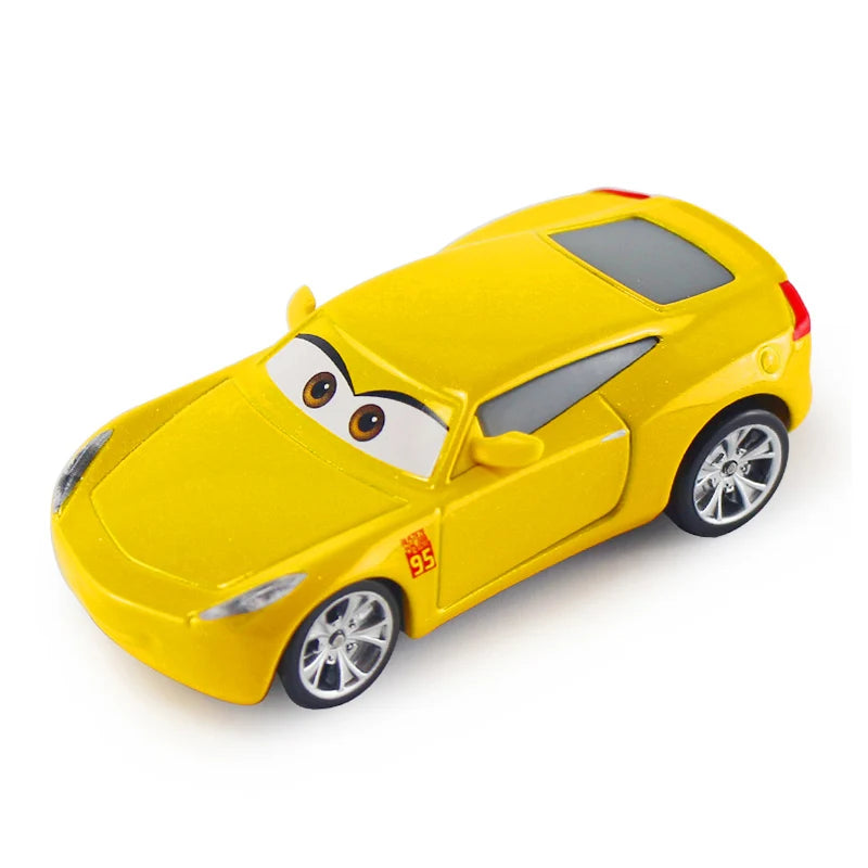 Disney Pixar Cars 3 Toys Lightning Mcqueen Race Div Fritter Miss Frank Collection 1:55 Diecast Metal Alloy Model Car Toy Gifts