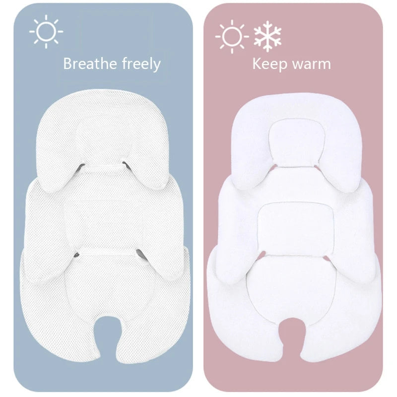 Baby Stroller Cushion Infant Car  Insert Head Body Support Pillow Pram Thermal Mattress Mesh Breathable Liner Mat Neck Dropship