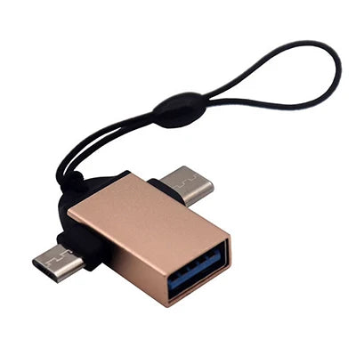 For Android Type-C 2-in-1 OTG Adapter Otg Type C Cable For Xiaomi Tablet Hard Disk Drive Flash Disk USB Mouse Converters