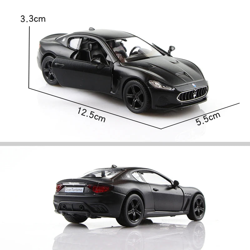 5 Inch Matte Black Car Simulation Diecasts & Toy Vehicles T1 Bus G63 Mustang F150 GTR Supra 1:36 Alloy Model Gifts For Children