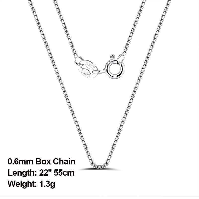 Rinntin 925 Sterling Silver Italian Handmade 1.2mm Chopin Chain Necklace for Women Fashion Simple Basic Neck Chain Jewelry SC53