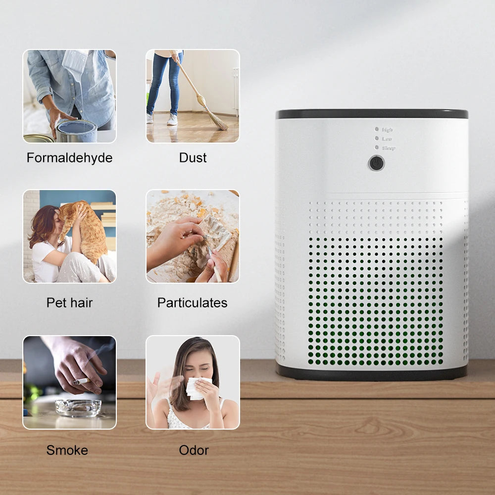 OUNEDA HY1800 Air Purifier For Home Protable True H13 HEPA & Carbon Filters Efficient Purifying Air Cleaner Aroma Diffuser