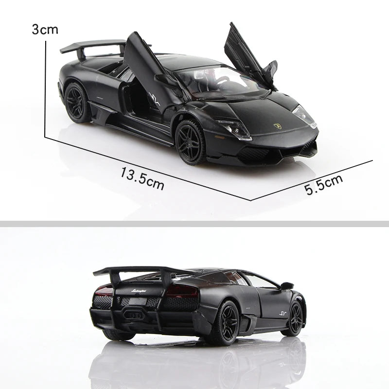 5 Inch Matte Black Car Simulation Diecasts & Toy Vehicles T1 Bus G63 Mustang F150 GTR Supra 1:36 Alloy Model Gifts For Children