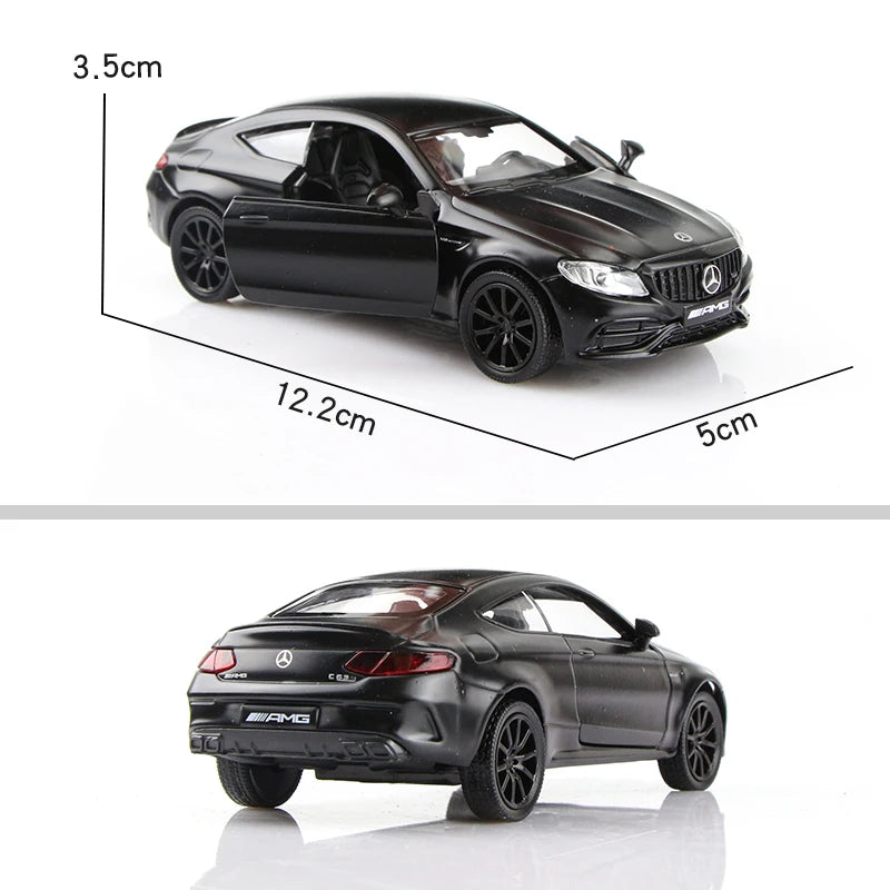 5 Inch Matte Black Car Simulation Diecasts & Toy Vehicles T1 Bus G63 Mustang F150 GTR Supra 1:36 Alloy Model Gifts For Children