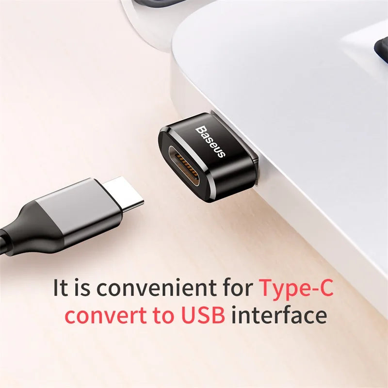 Baseus USB To Type C OTG Adapter USB USB-C Male To Micro USB Type-c Female Converter For Macbook Samsung S20 USBC OTG Connector