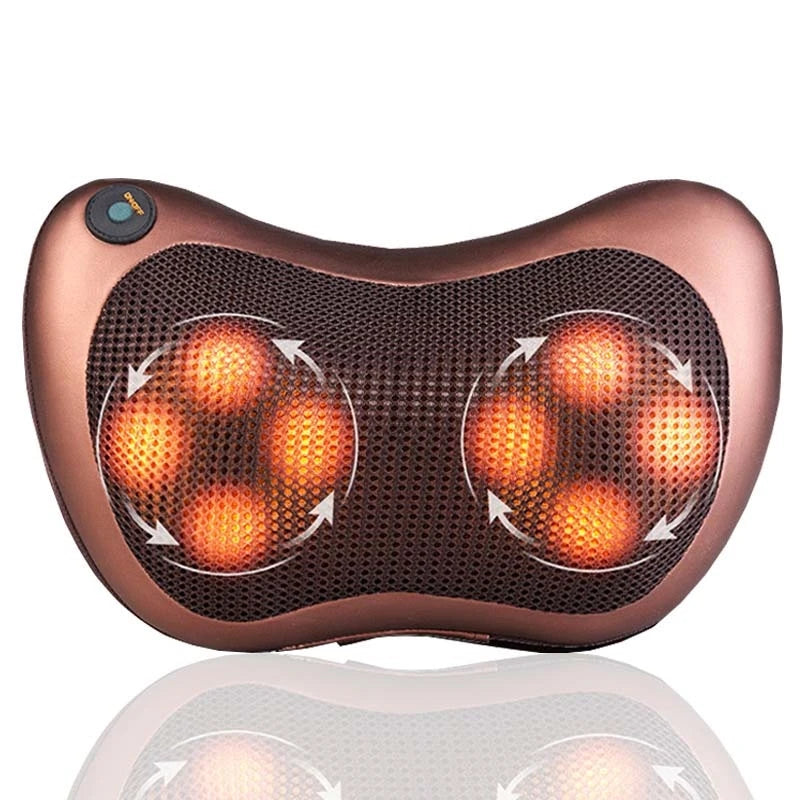 Head Neck Massager Car Home Cervical Shiatsu Massage Neck Back Waist Body Electric Multifunctional Massage Pillow Cushion