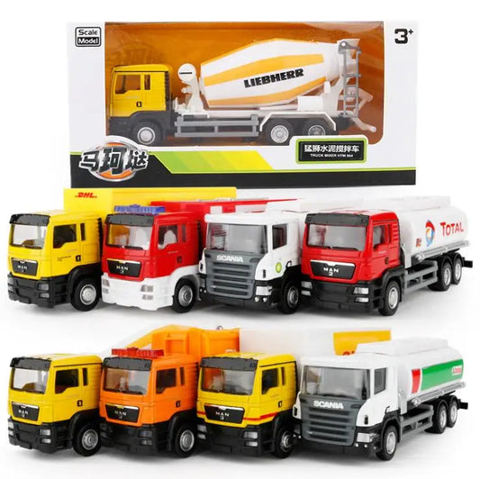 1:50 High simulation vehicle,Engineering vehicles, alloy car models toys, tankers,Diecast metal Car toys,free shipping