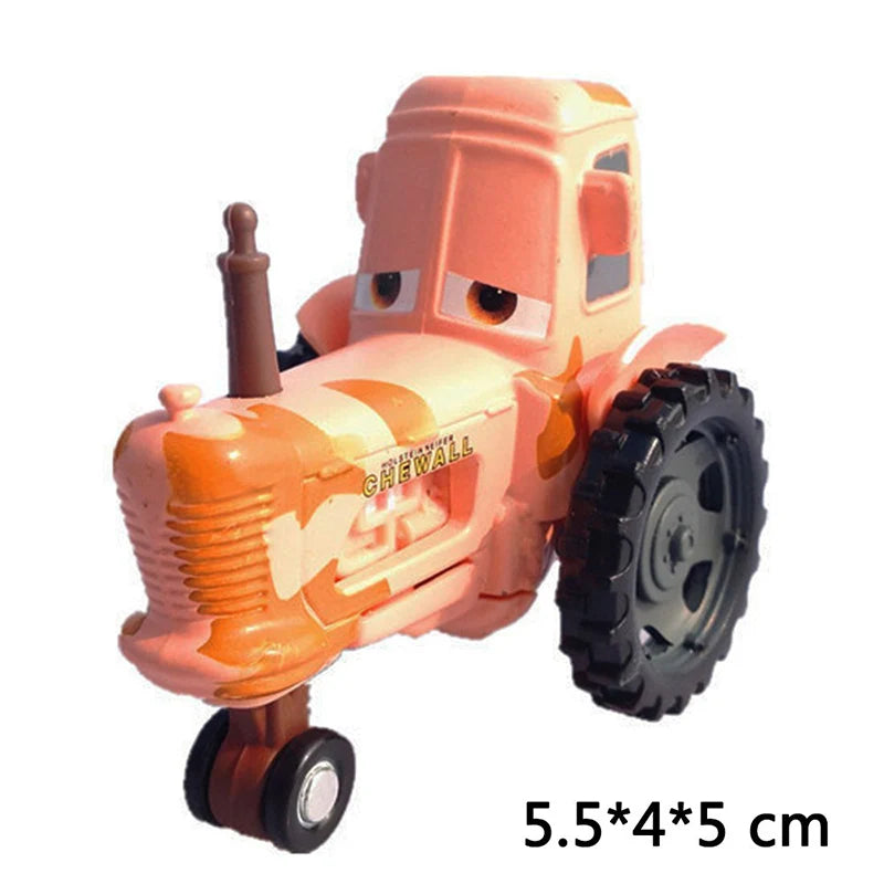 Disney Pixar Cars 3 Toys Lightning Mcqueen Race Div Fritter Miss Frank Collection 1:55 Diecast Metal Alloy Model Car Toy Gifts