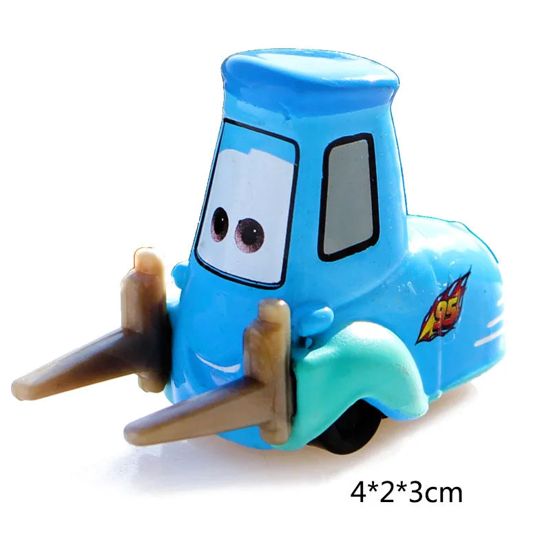 Disney Pixar Cars 3 Toys Lightning Mcqueen Race Div Fritter Miss Frank Collection 1:55 Diecast Metal Alloy Model Car Toy Gifts