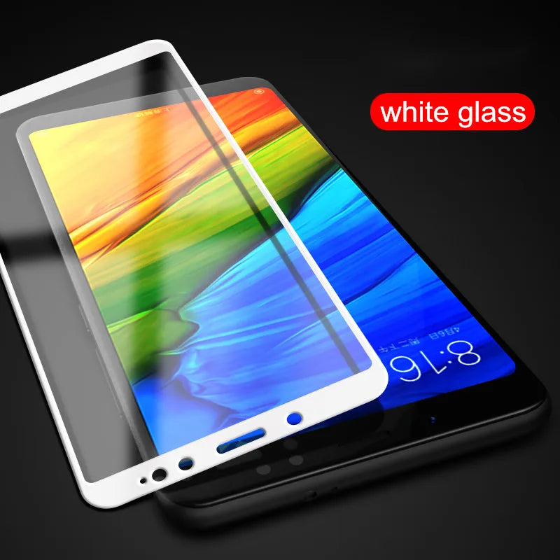 Full cover Tempered Glass on Redmi note 5 Pro note5 prime global 5.99 inch  Screen Protective film for Remdi Note 5 India glass