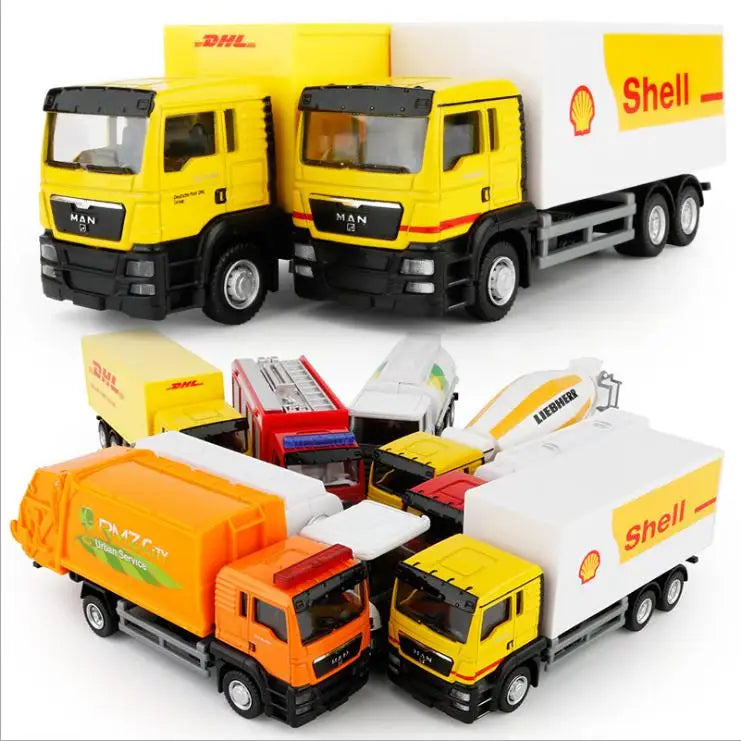 1:50 High simulation vehicle,Engineering vehicles, alloy car models toys, tankers,Diecast metal Car toys,free shipping