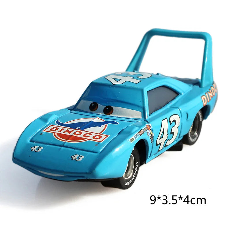 Disney Pixar Cars 3 Toys Lightning Mcqueen Race Div Fritter Miss Frank Collection 1:55 Diecast Metal Alloy Model Car Toy Gifts