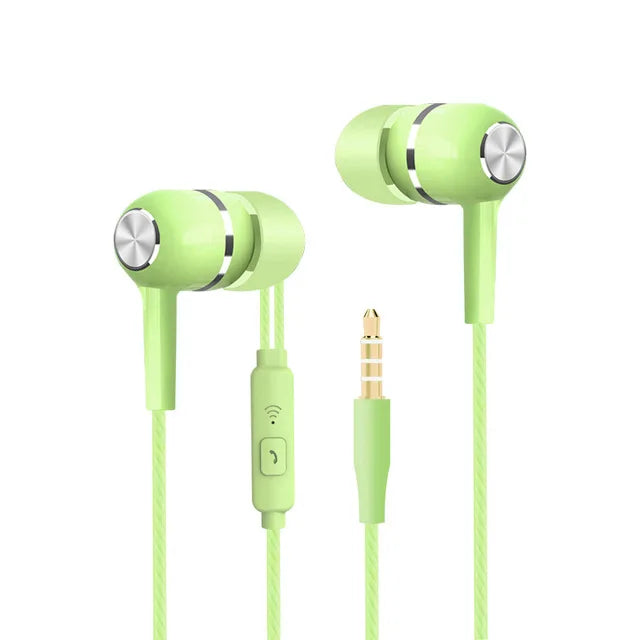 2024 New 3.5mm Wired In-earSuper Bass Crack Colorful Headset Earbud with Microphone Hands Free Sport Earphone For Android iPhone