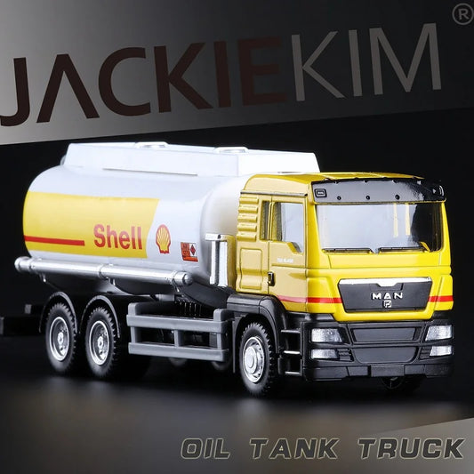 MAN Oil Tank Truck Gifts For Boys Simulation Exquisite Diecasts & Toy Vehicles RMZ city Car Styling 1:64 Alloy Collection Model