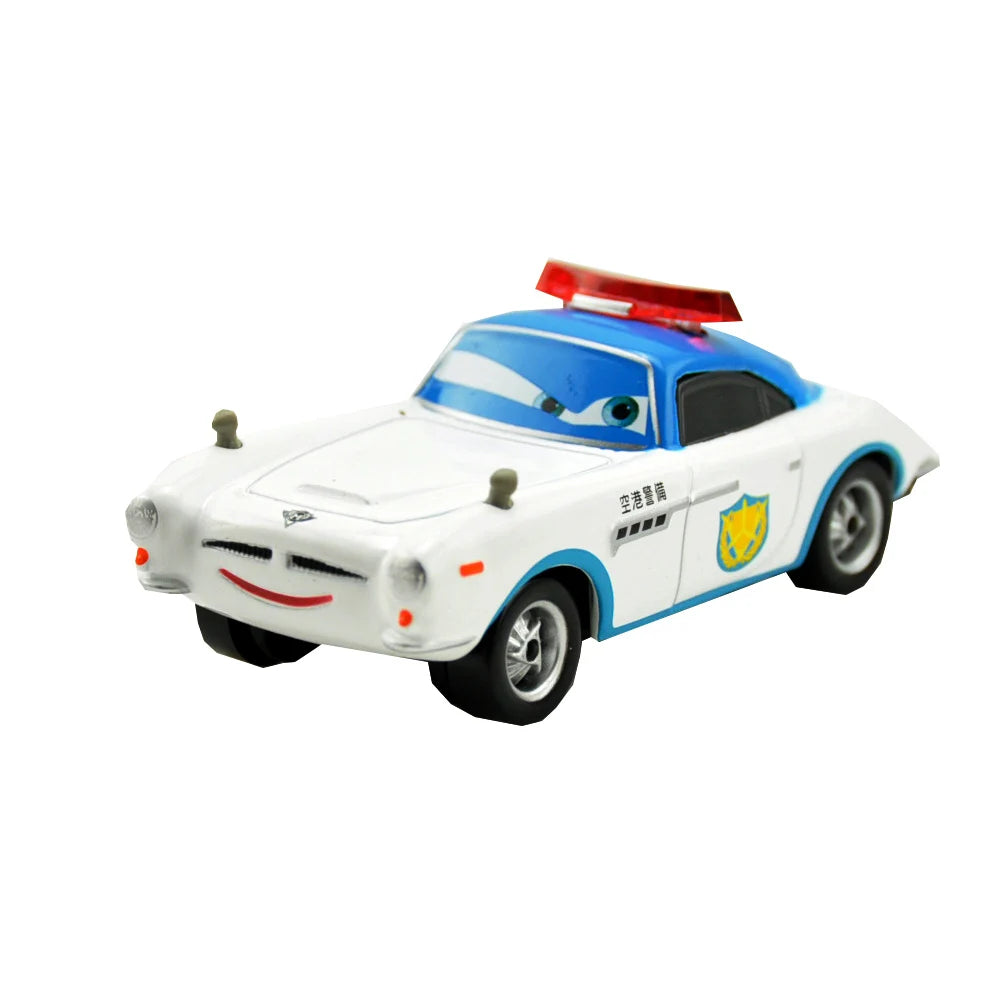 Disney Pixar Cars 3 Toys Lightning Mcqueen Race Div Fritter Miss Frank Collection 1:55 Diecast Metal Alloy Model Car Toy Gifts