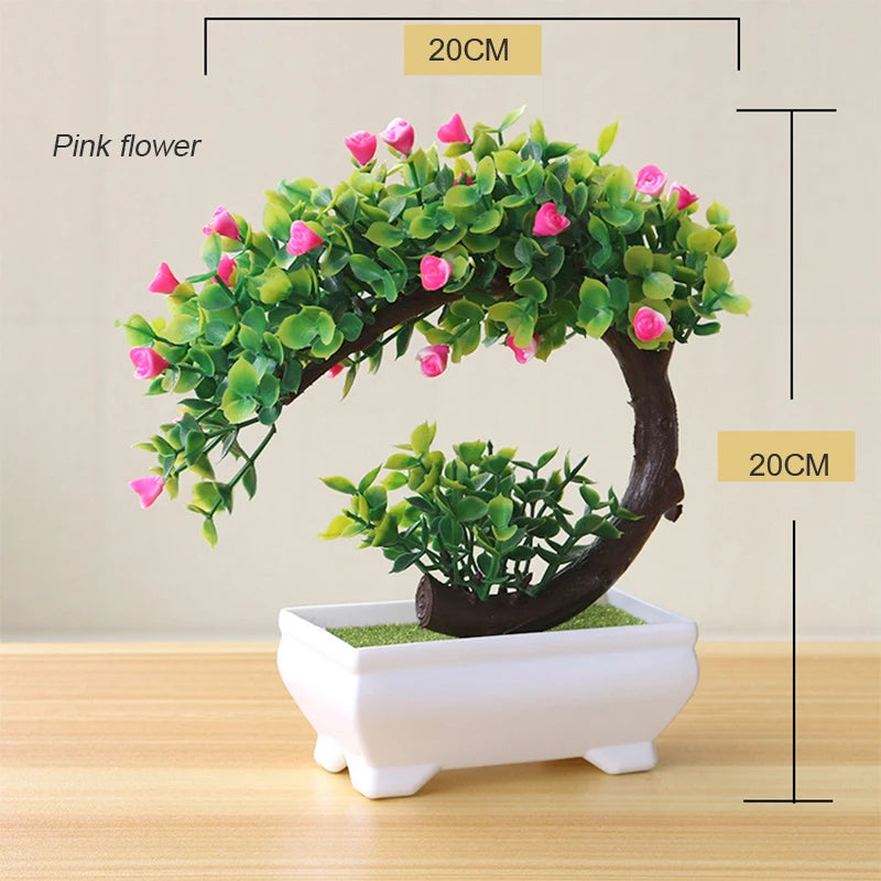 Artificial Plant Tree Window Sill Office Table Desktop Decoration Plastic Garden Fake Plant Potted Home Decor Potted Ornaments