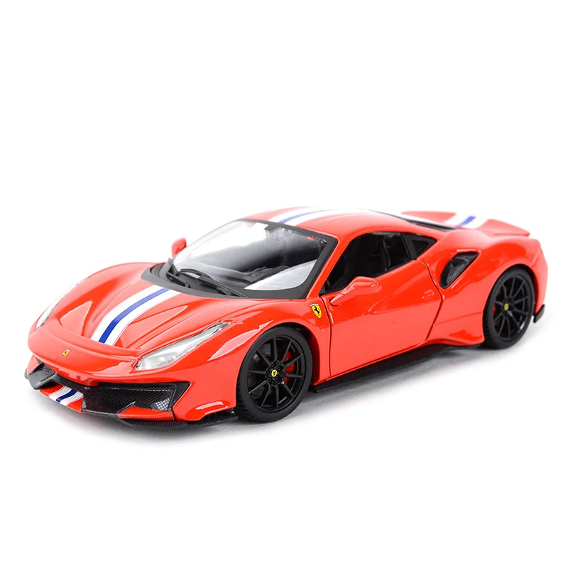 Bburago 1:24 Scale Ferrari 488 PISTA STRADALE Alloy Luxury Vehicle Diecast Cars Model Toy Collection Gift