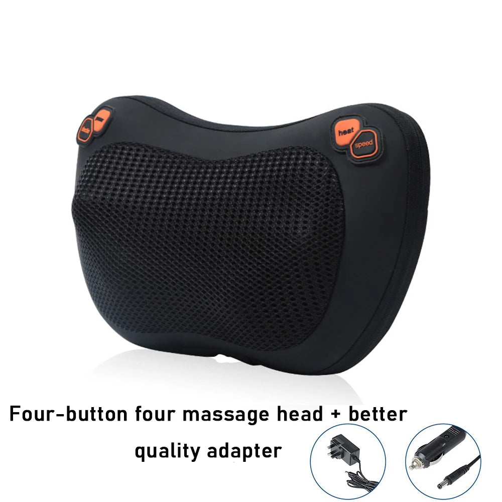 Back Massager With Heat, Neck Massager Deep Tissue, Massage Pillow For Shoulder, Lower Back, Calf, Full Body, Muscle Relieve