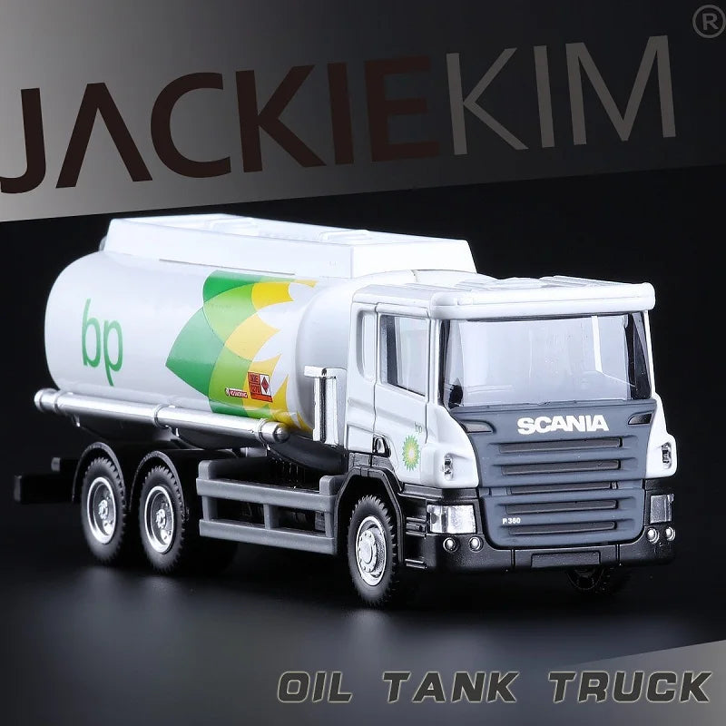 MAN Oil Tank Truck Gifts For Boys Simulation Exquisite Diecasts & Toy Vehicles RMZ city Car Styling 1:64 Alloy Collection Model