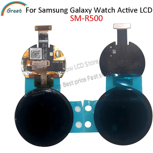 Super AMOLED For Samsung Galaxy Watch Active SM-R500 R760 R770 LCD Display Touch Panel Screen For samsung active r500 LCD