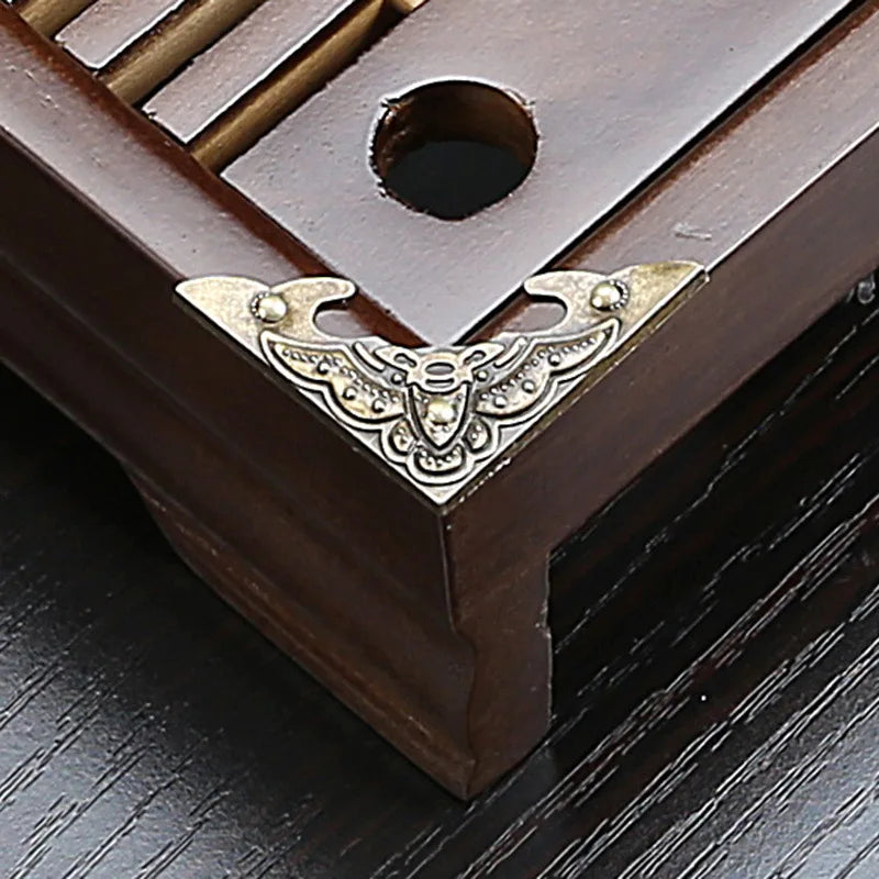 Solid Wood Tea Tray KungFu Tea Set Drawer Chinese Water Drainage Table Tea Tray 43X27X5.5CM