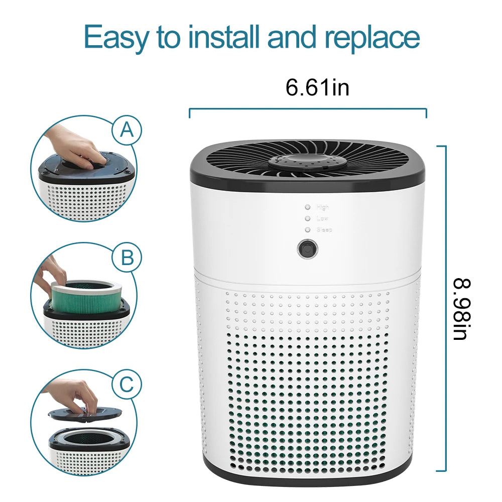 OUNEDA HY1800 Air Purifier For Home Protable True H13 HEPA & Carbon Filters Efficient Purifying Air Cleaner Aroma Diffuser