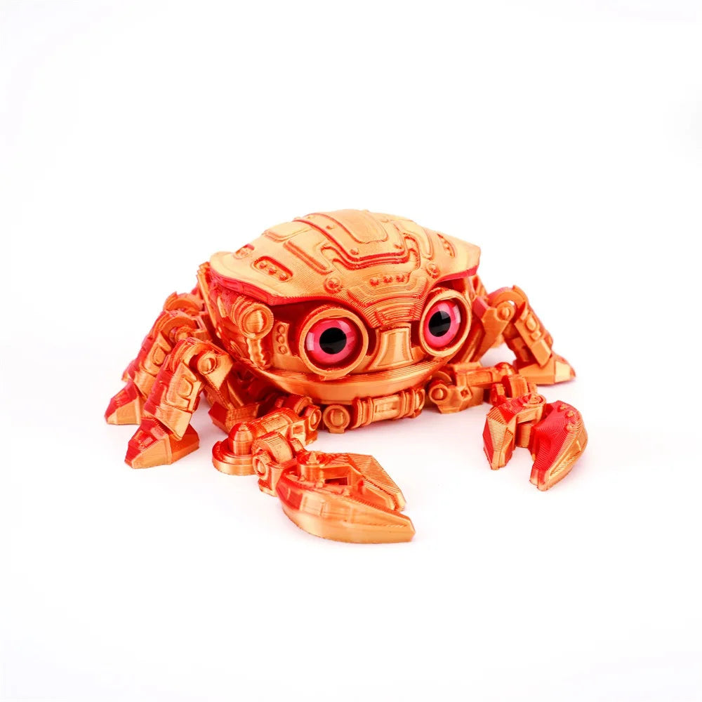 3D Printing Toys Mechanical Crab Joint Movable Model Novelty Adult Toy Anti-stress Figurine Miniature Desk Accessories Birthday