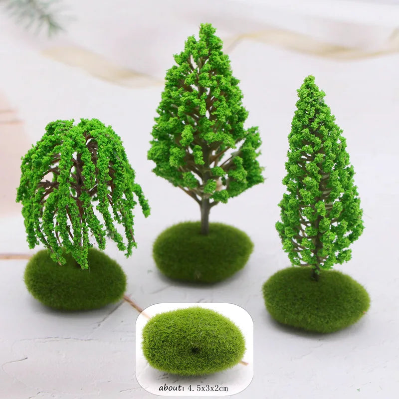 Dollhouse Mini Tree Fairy Garden Decorations Miniatures Micro Landscape Resin Crafts Bonsai Figurine Garden Decor Accessories