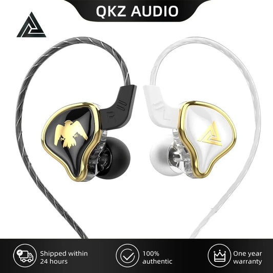 Original QKZ AK6 Ares Dynamic Wired Earphones HIFI Music Sport Earbuds In Ear Headphones Noise Cancelling Bass Headset with Mic