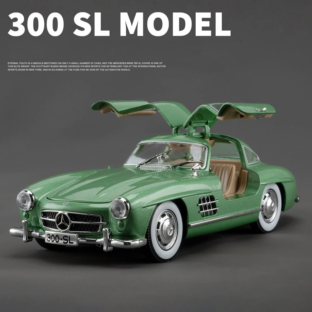 1:24 Mercedes-Benz 300SL 1936 Alloy Model Car Toy Diecasts Metal Casting Sound and Light Car Toys For Children Vehicle