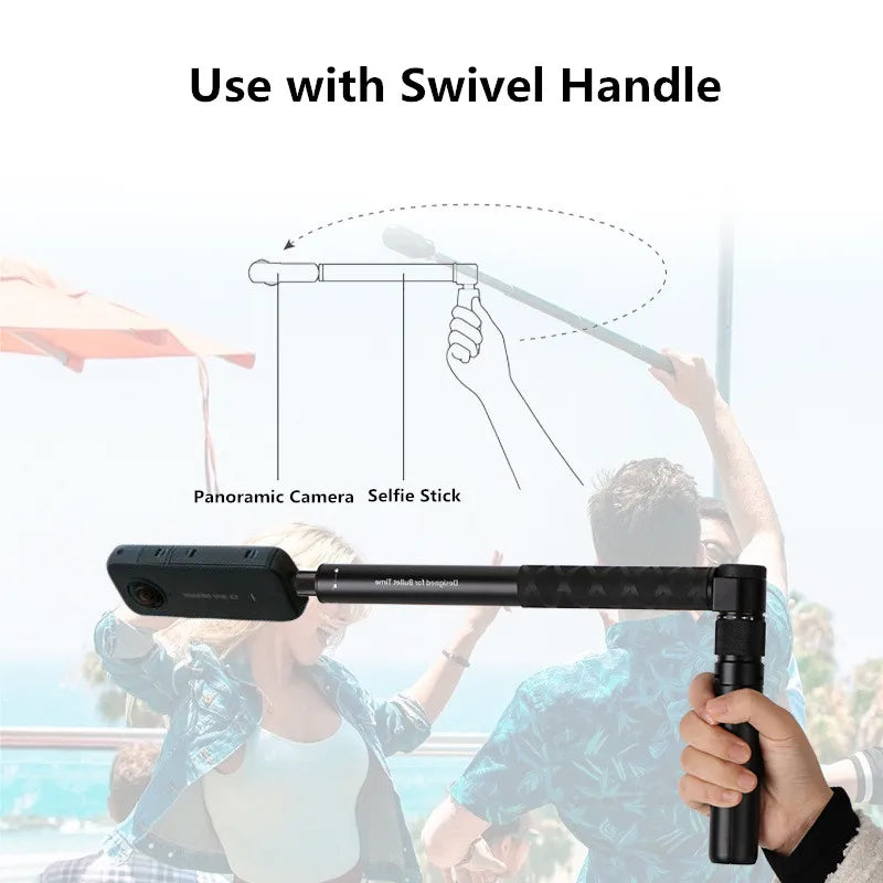 Invisible Extended Edition Selfie Stick Scalable Monopod for Insta 360 X3 X4 GoPro 13 12 11 10 9 8 DJI OSMO 5 PRO Stick Tripod