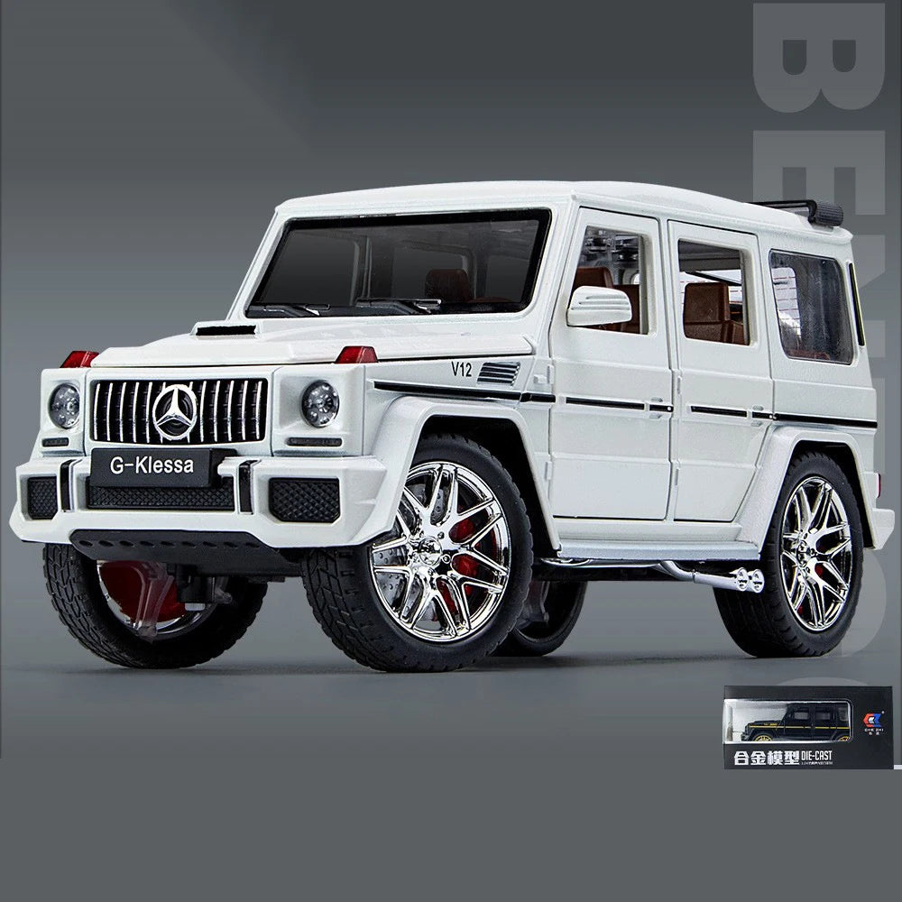 1:24 Scale Car Model Benzs G63 G-Class SUV Alloy Miniature Car Diecast Metal Sound＆Light Collection Children Toy Vehicles Gift