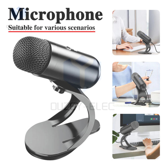 USB Gaming PC Microphone Noise Cancelling Mic for Streaming Podcasts,RGB Computer Condenser Desktop Mic for YouTube Video