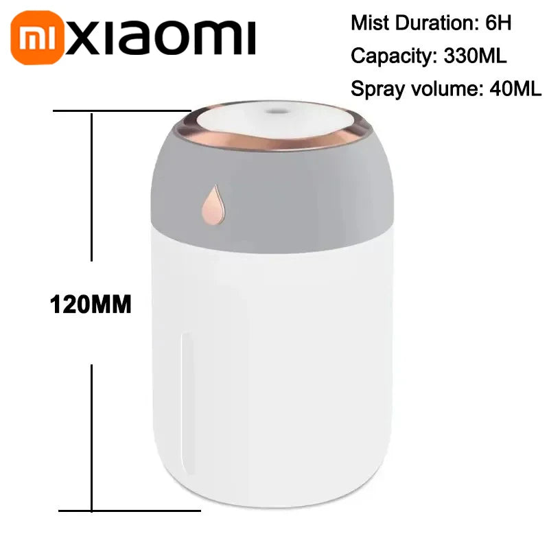 Xiaomi Mini Car Portable Air Humidifier Electric Aroma Diffuser LED Cool Light Mist For Home Car Aromatherapy Plant Purifier